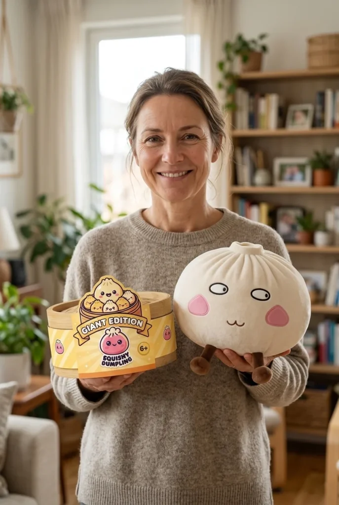 Squishy Dumpling Gigante Orgoglioso e Birichino — squishy antistress slow-rise kawaii