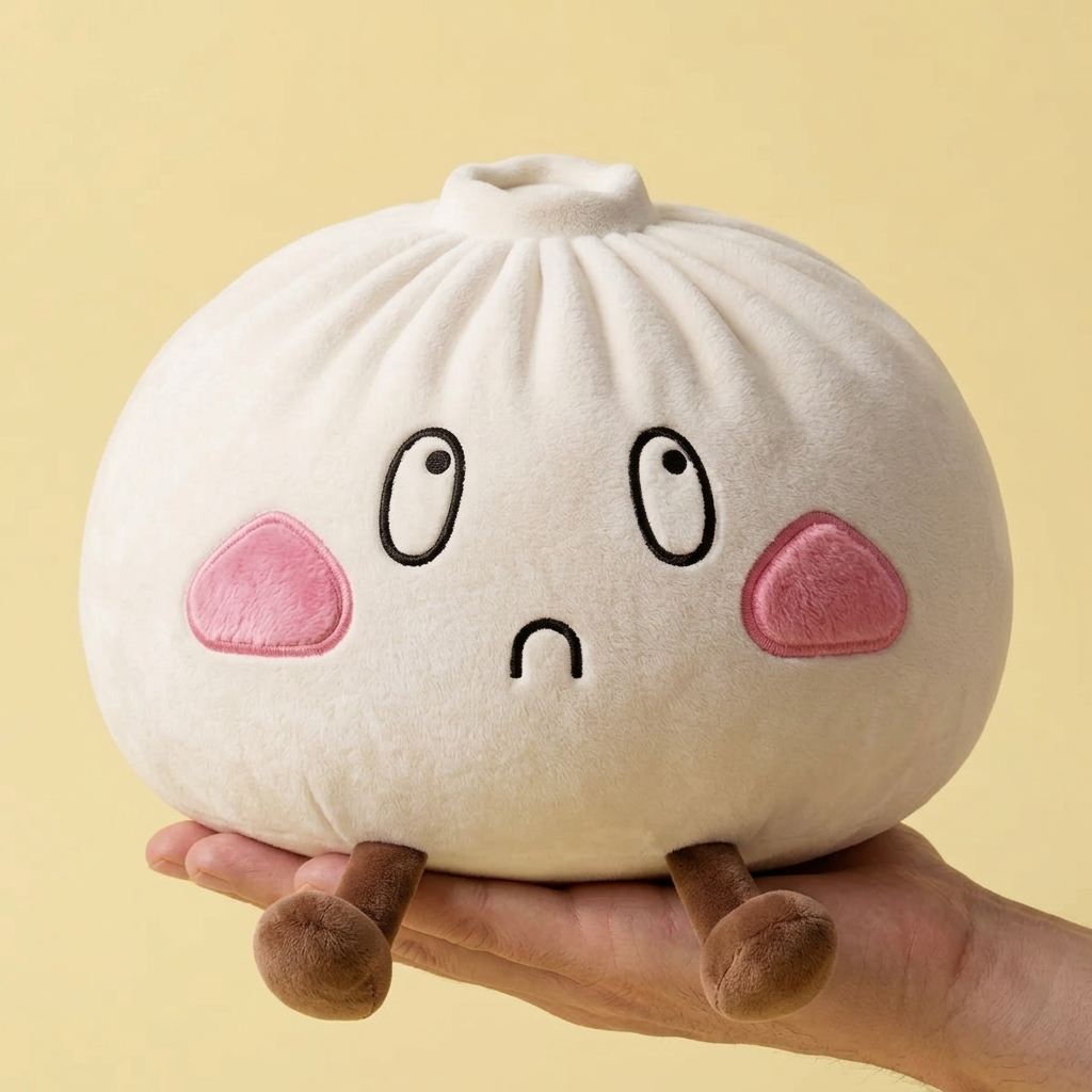 Squishy Dumpling Gigante Viso Triste — squishy antistress slow-rise kawaii