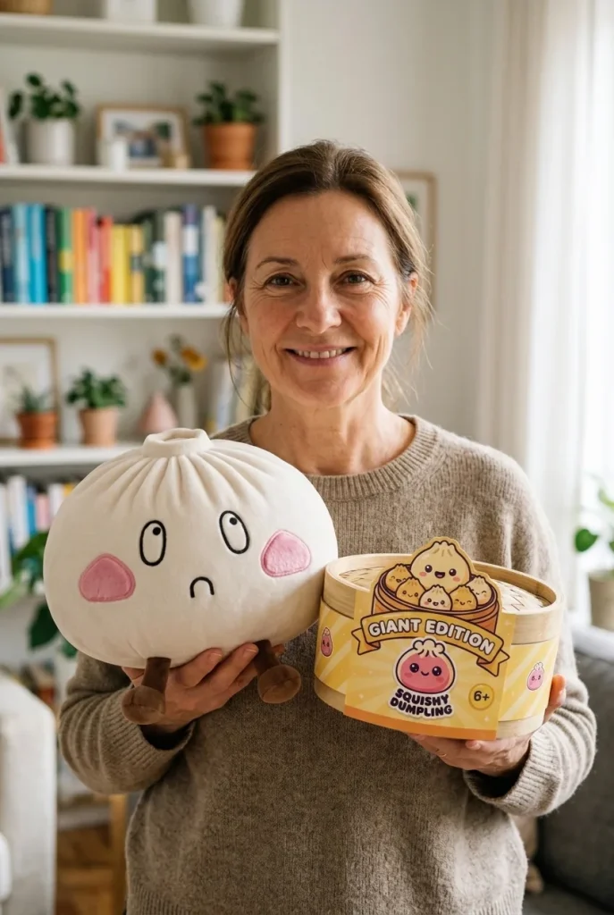 Squishy Dumpling Gigante Viso Triste — squishy antistress slow-rise kawaii