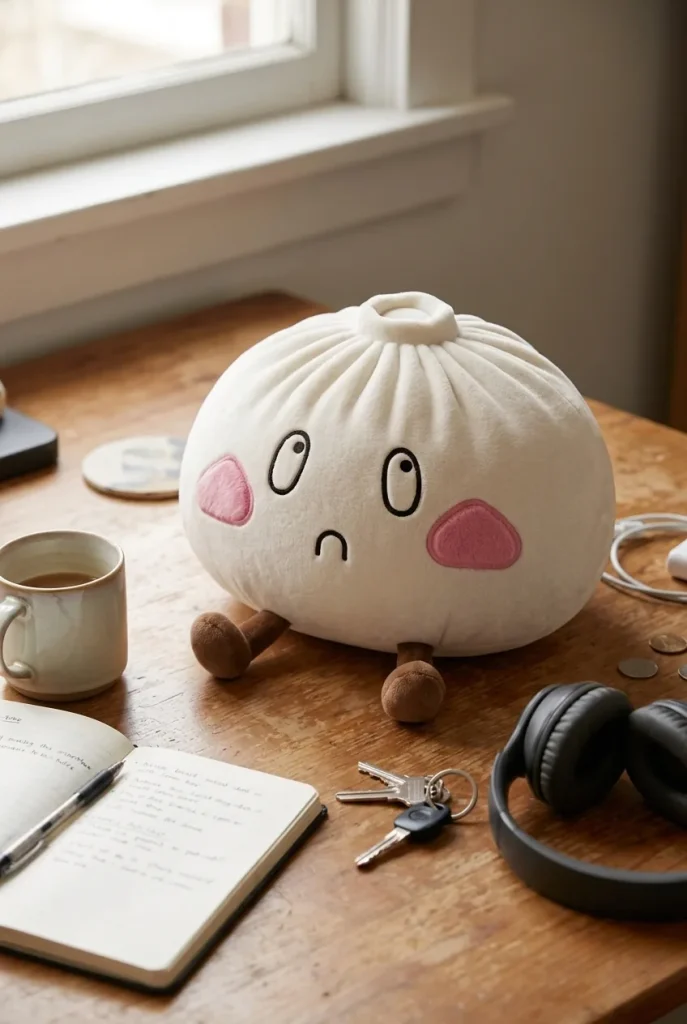 Squishy Dumpling Gigante Viso Triste — squishy antistress slow-rise kawaii