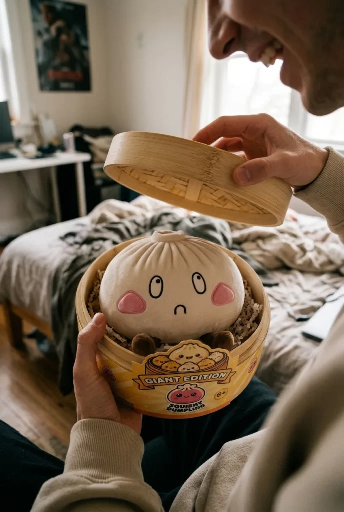 Squishy Dumpling Gigante Viso Triste — squishy antistress slow-rise kawaii