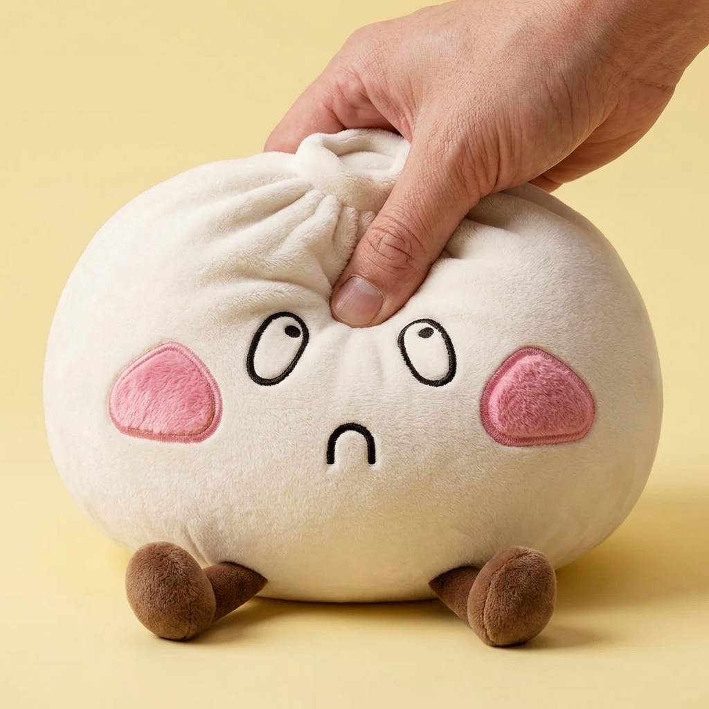 Squishy Dumpling Gigante Viso Triste — squishy antistress slow-rise kawaii