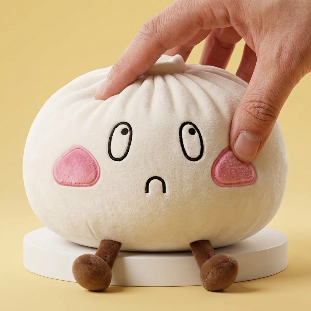 Squishy Dumpling Gigante Viso Triste — squishy antistress slow-rise kawaii