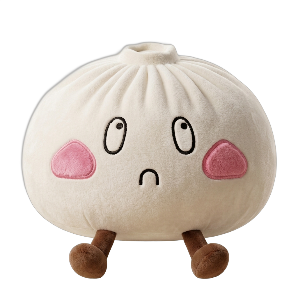 Squishy Dumpling Gigante Viso Triste — squishy antistress slow-rise kawaii