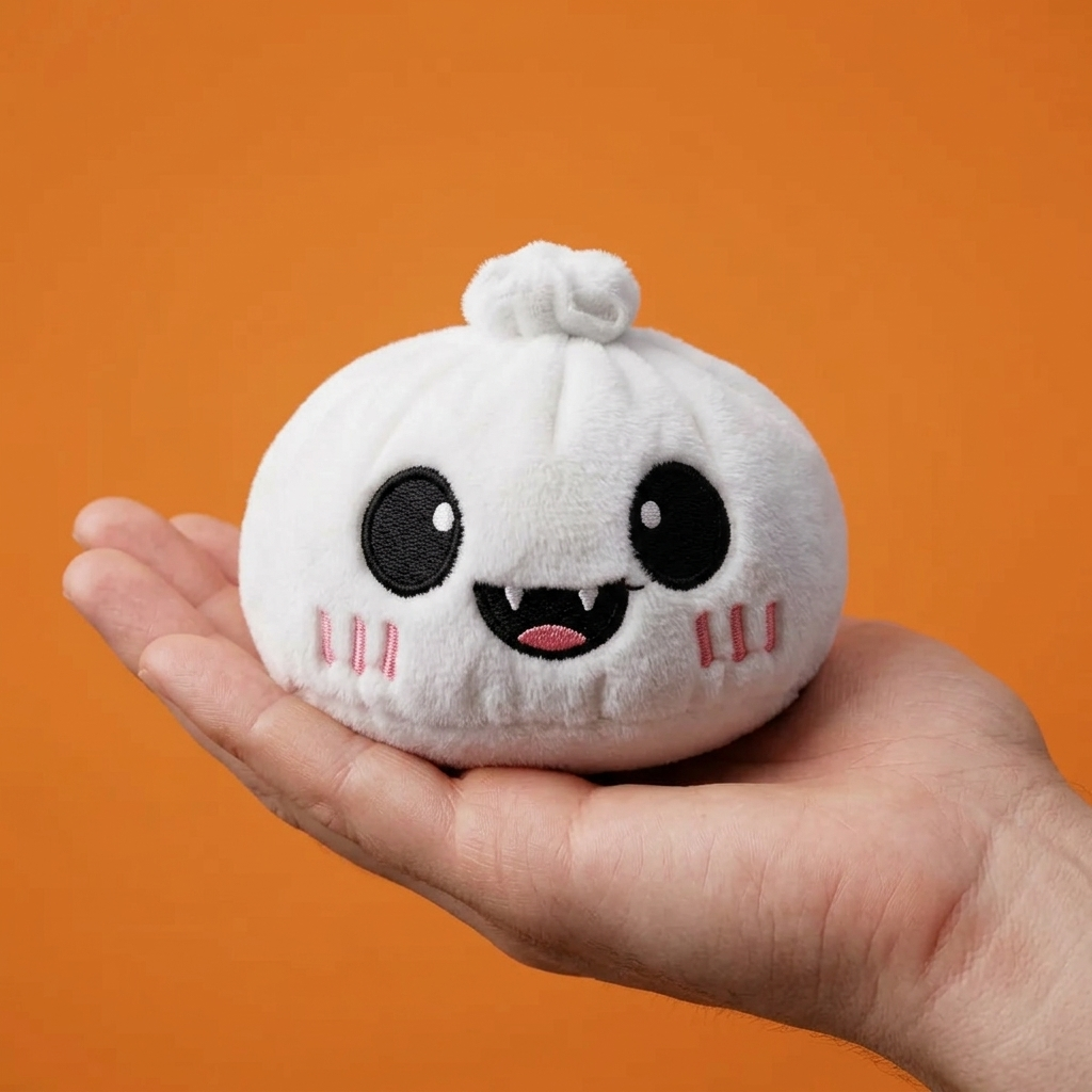 Squishy Dumpling Ghost Halloween Chiaro di Luna — squishy antistress slow-rise kawaii