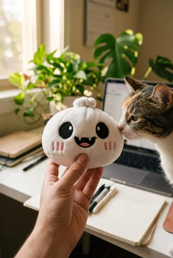 Squishy Dumpling Ghost Halloween Chiaro di Luna — squishy antistress slow-rise kawaii