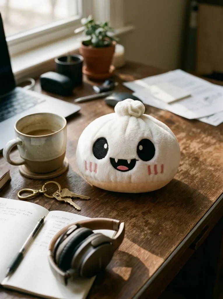 Squishy Dumpling Ghost Halloween Chiaro di Luna — squishy antistress slow-rise kawaii