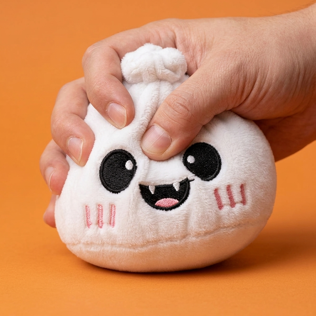 Squishy Dumpling Ghost Halloween Chiaro di Luna — squishy antistress slow-rise kawaii