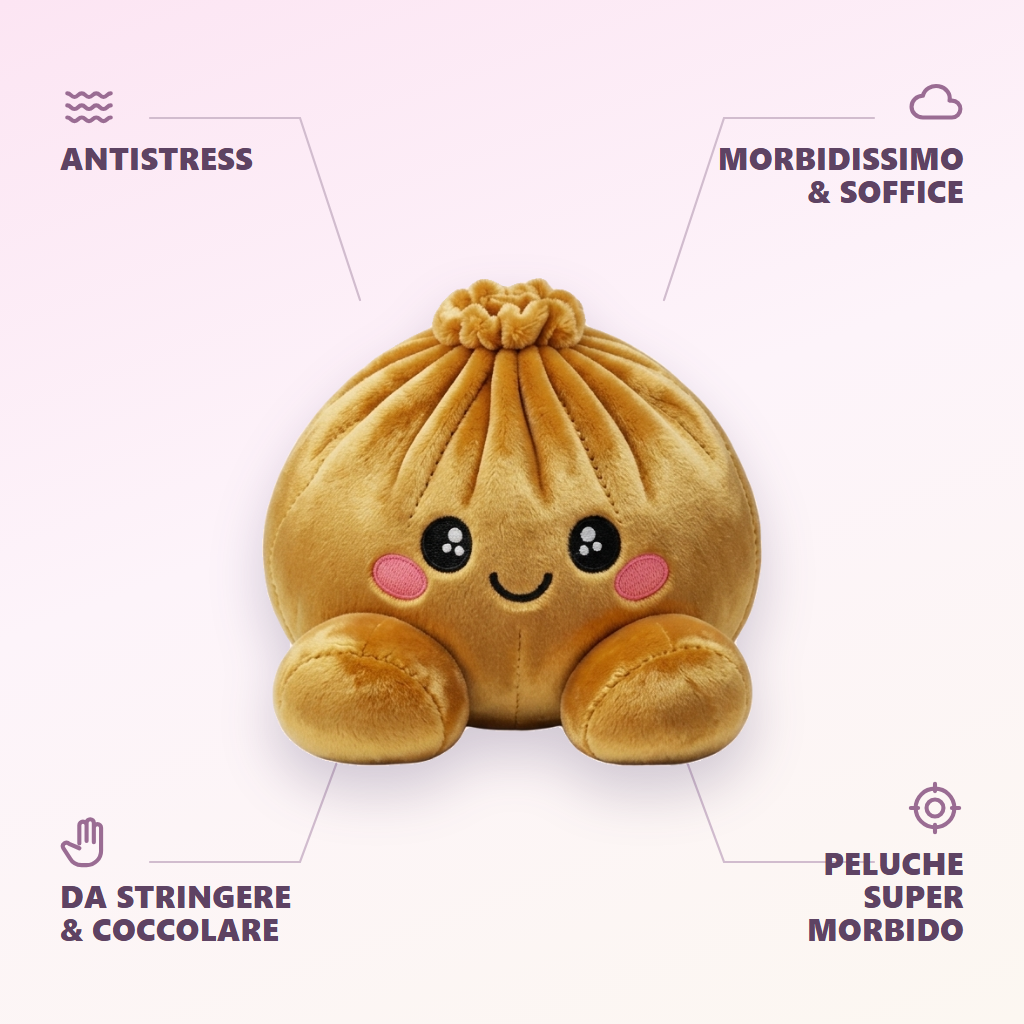 Squishy Dumpling Oro Reale — squishy antistress slow-rise kawaii
