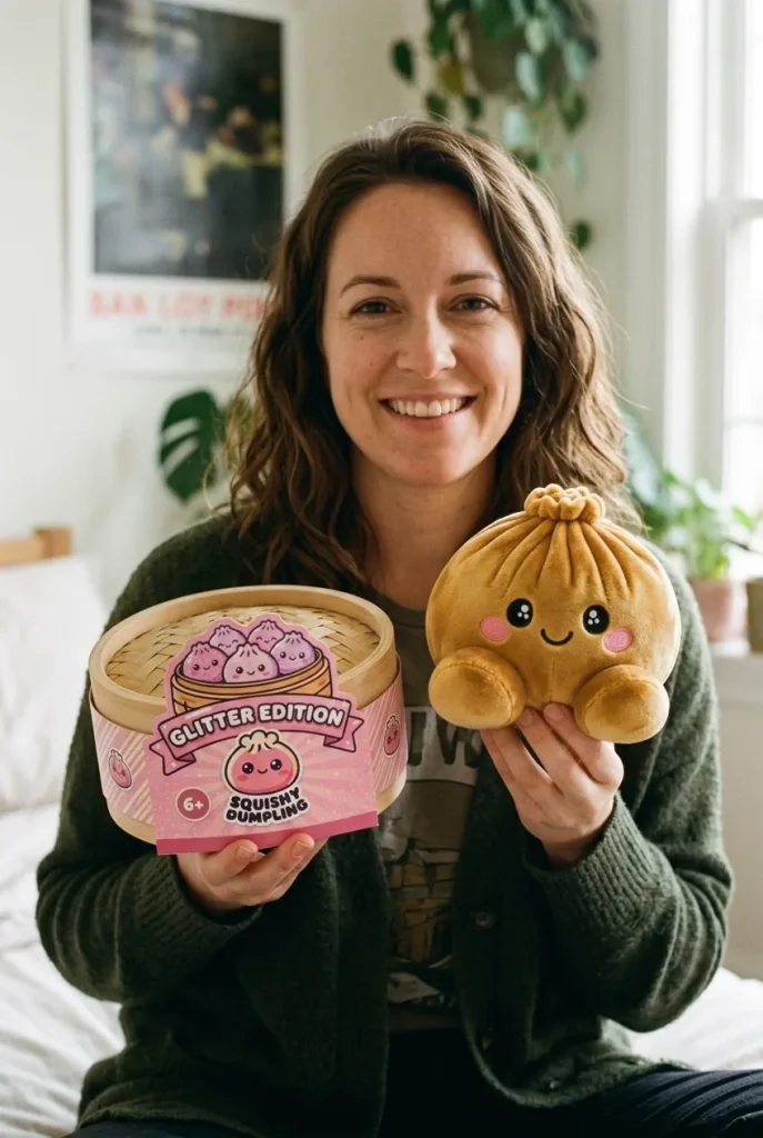 Squishy Dumpling Oro Reale — squishy antistress slow-rise kawaii