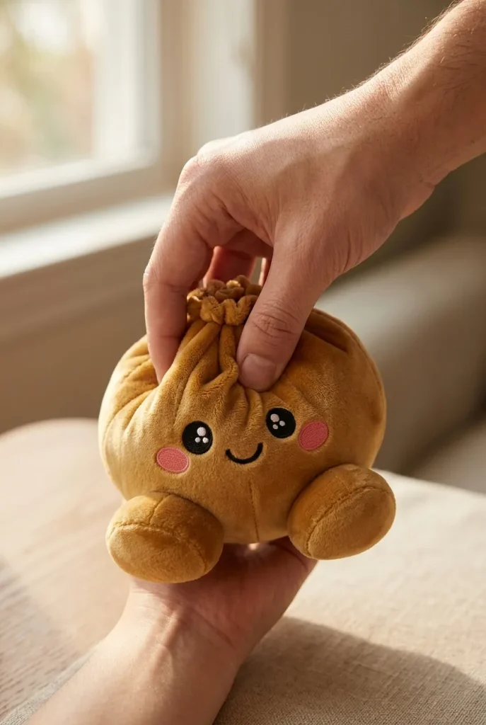 Squishy Dumpling Oro Reale — squishy antistress slow-rise kawaii