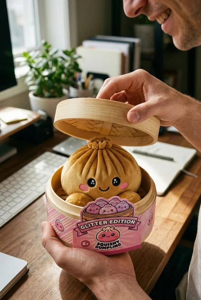 Squishy Dumpling Oro Reale — squishy antistress slow-rise kawaii