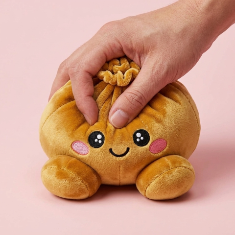 Squishy Dumpling Oro Reale — squishy antistress slow-rise kawaii