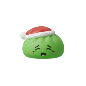 Squishy Dumpling Cappello di Natale Elfo Verde — squishy antistress slow-rise kawaii