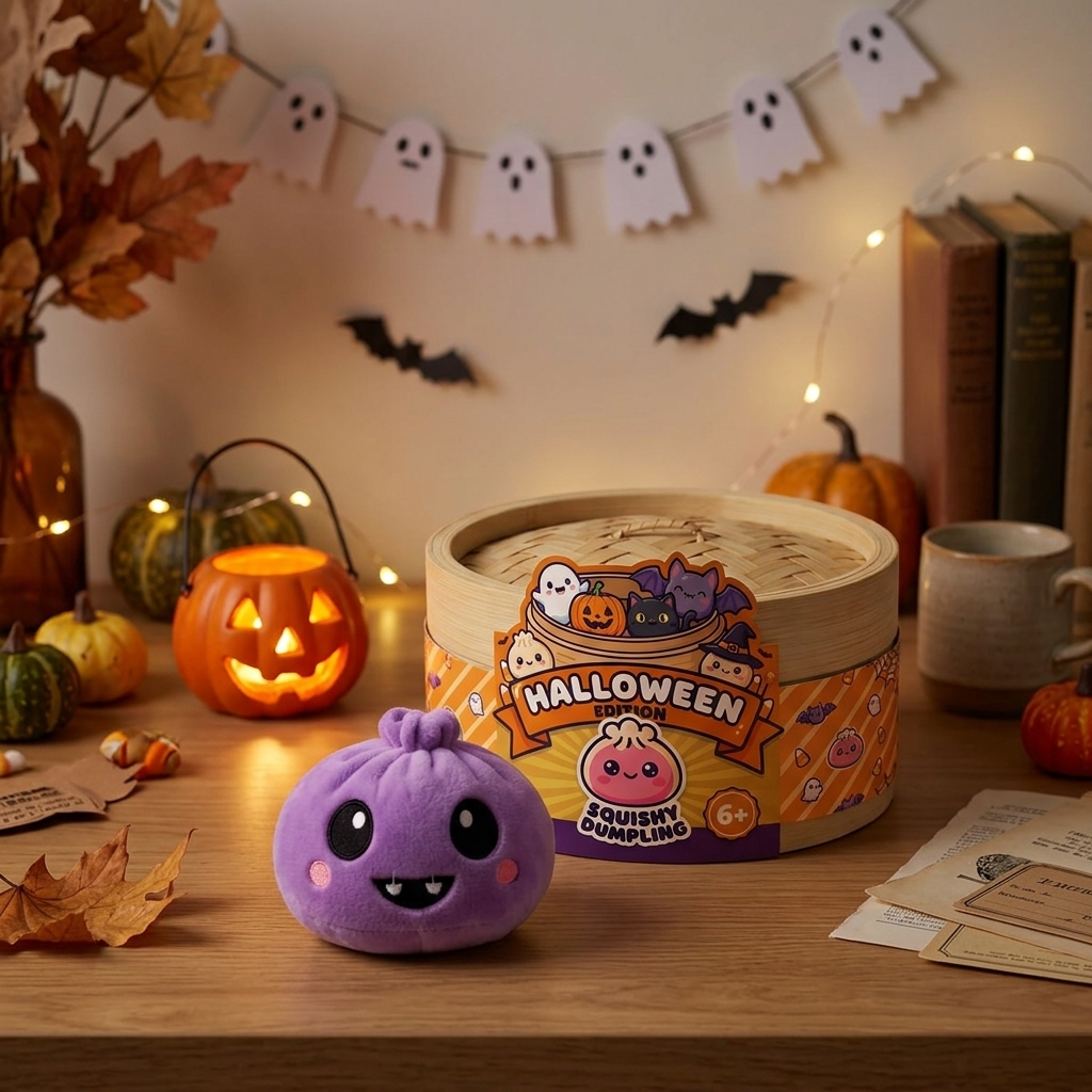 Squishy Dumpling Halloween Spaventoso Set da 5 — squishy antistress slow-rise kawaii
