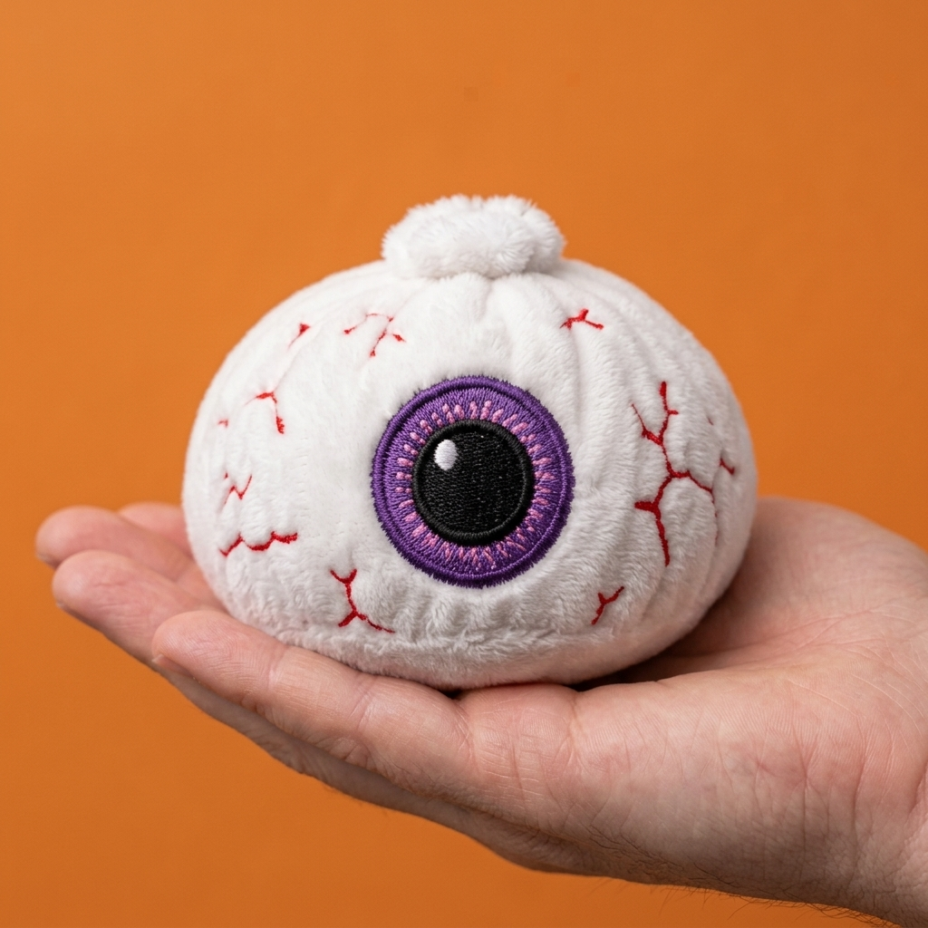 Squishy Dumpling Halloween Occhio Viola — squishy antistress slow-rise kawaii