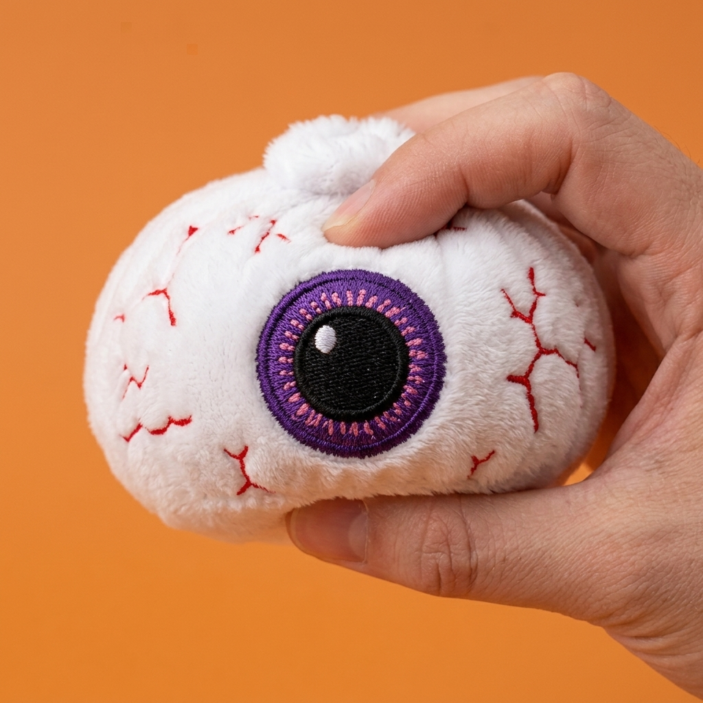 Squishy Dumpling Halloween Occhio Viola — squishy antistress slow-rise kawaii
