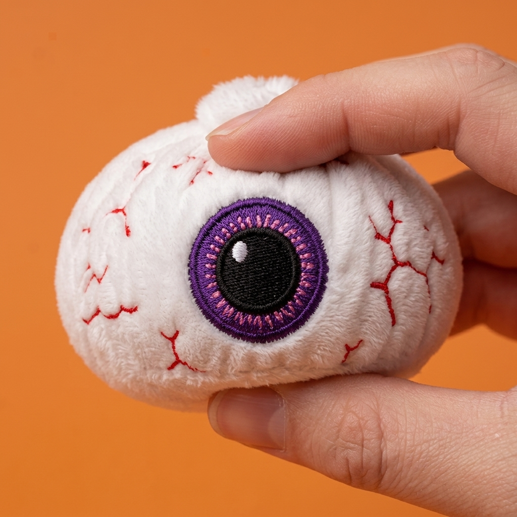 Squishy Dumpling Halloween Occhio Viola — squishy antistress slow-rise kawaii