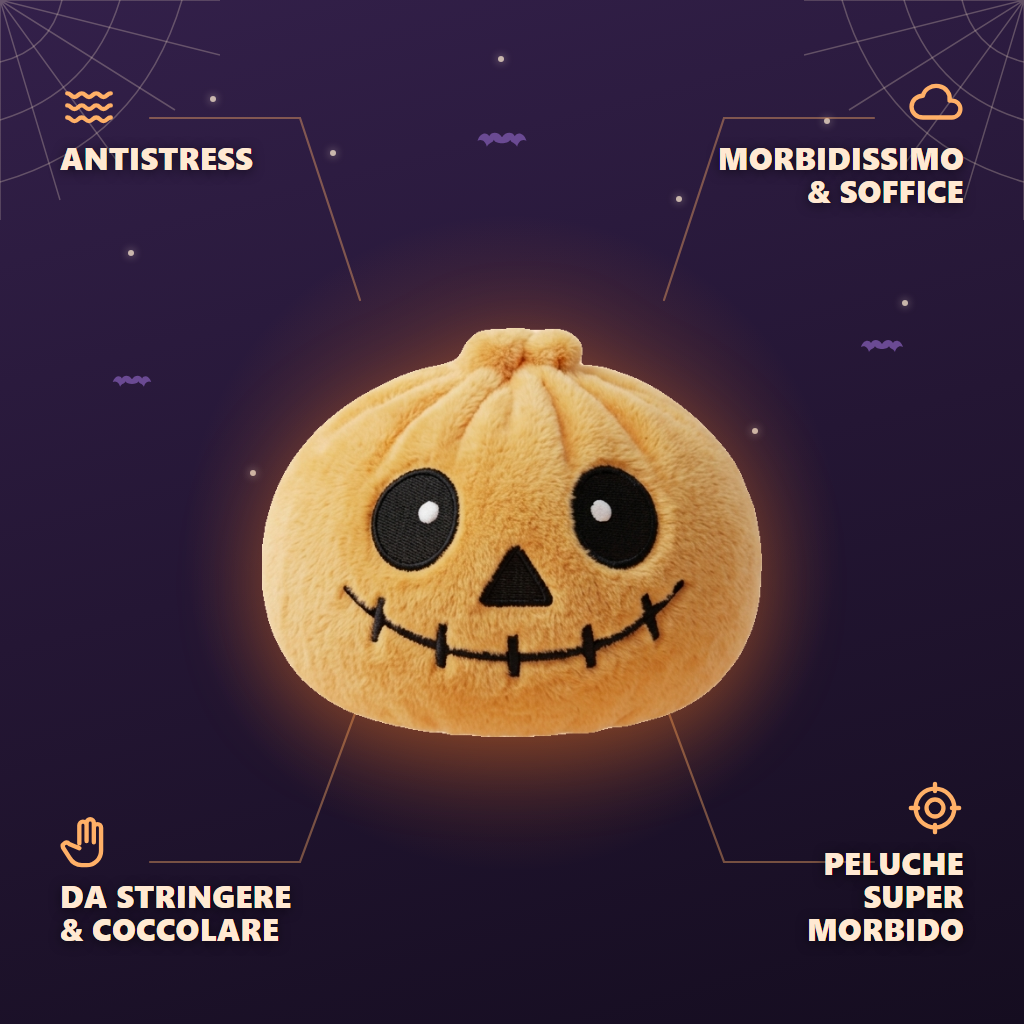 Dumpling Squishy Skeleton Halloween Sorridente — squishy antistress slow-rise kawaii