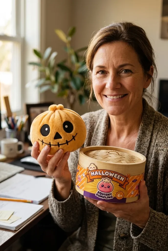 Dumpling Squishy Skeleton Halloween Sorridente — squishy antistress slow-rise kawaii