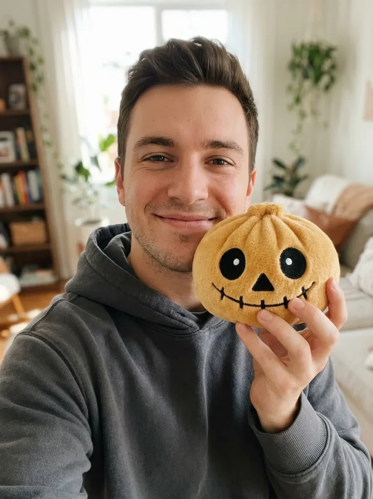 Dumpling Squishy Skeleton Halloween Sorridente — squishy antistress slow-rise kawaii