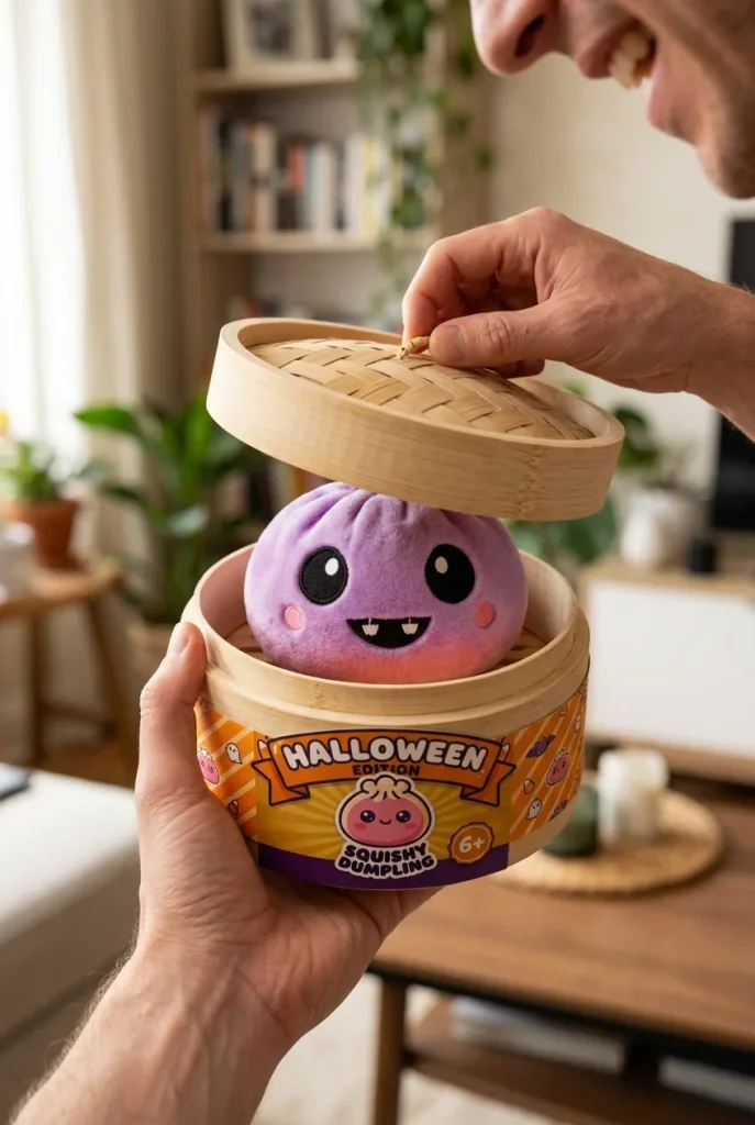 Squishy Dumpling Vampire Halloween Velluto — squishy antistress slow-rise kawaii