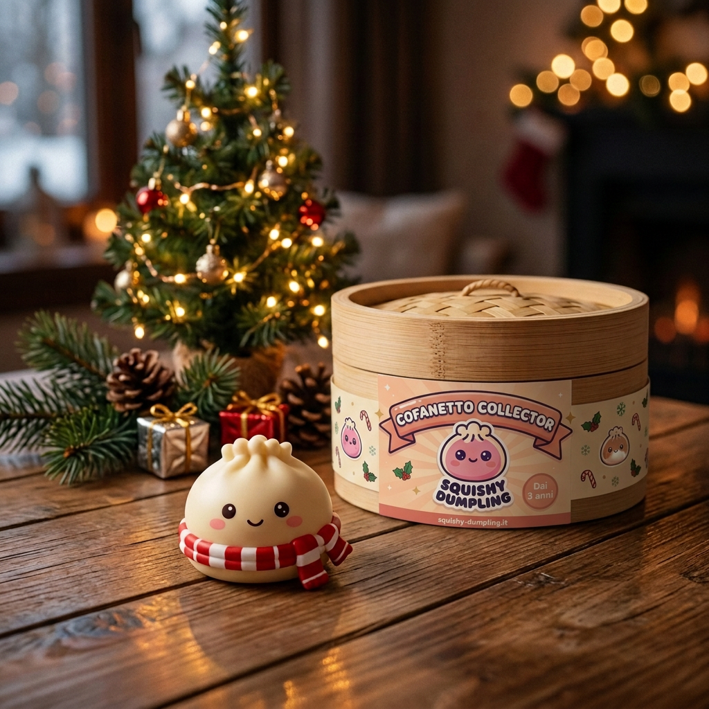 Calendario Avvento Squishy Dumpling Mochi Pan di Spezie — squishy antistress slow-rise kawaii