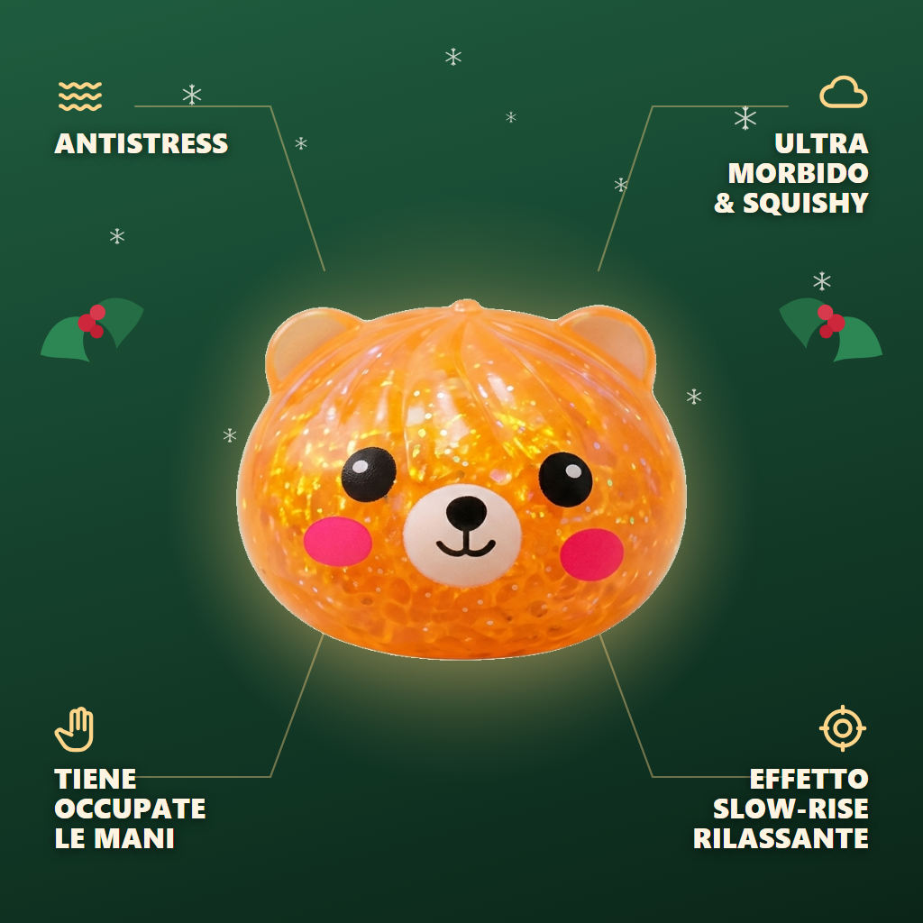 Dumpling Squishy Orso Mystery Glitter — squishy antistress slow-rise kawaii