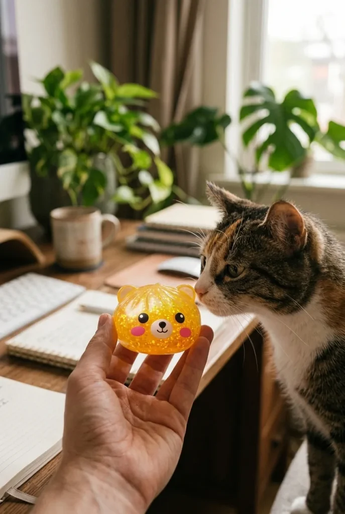 Dumpling Squishy Orso Mystery Glitter — squishy antistress slow-rise kawaii