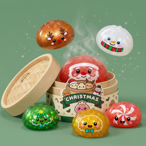 Dumpling Squishy Mystery Candy Natale — squishy antistress slow-rise kawaii