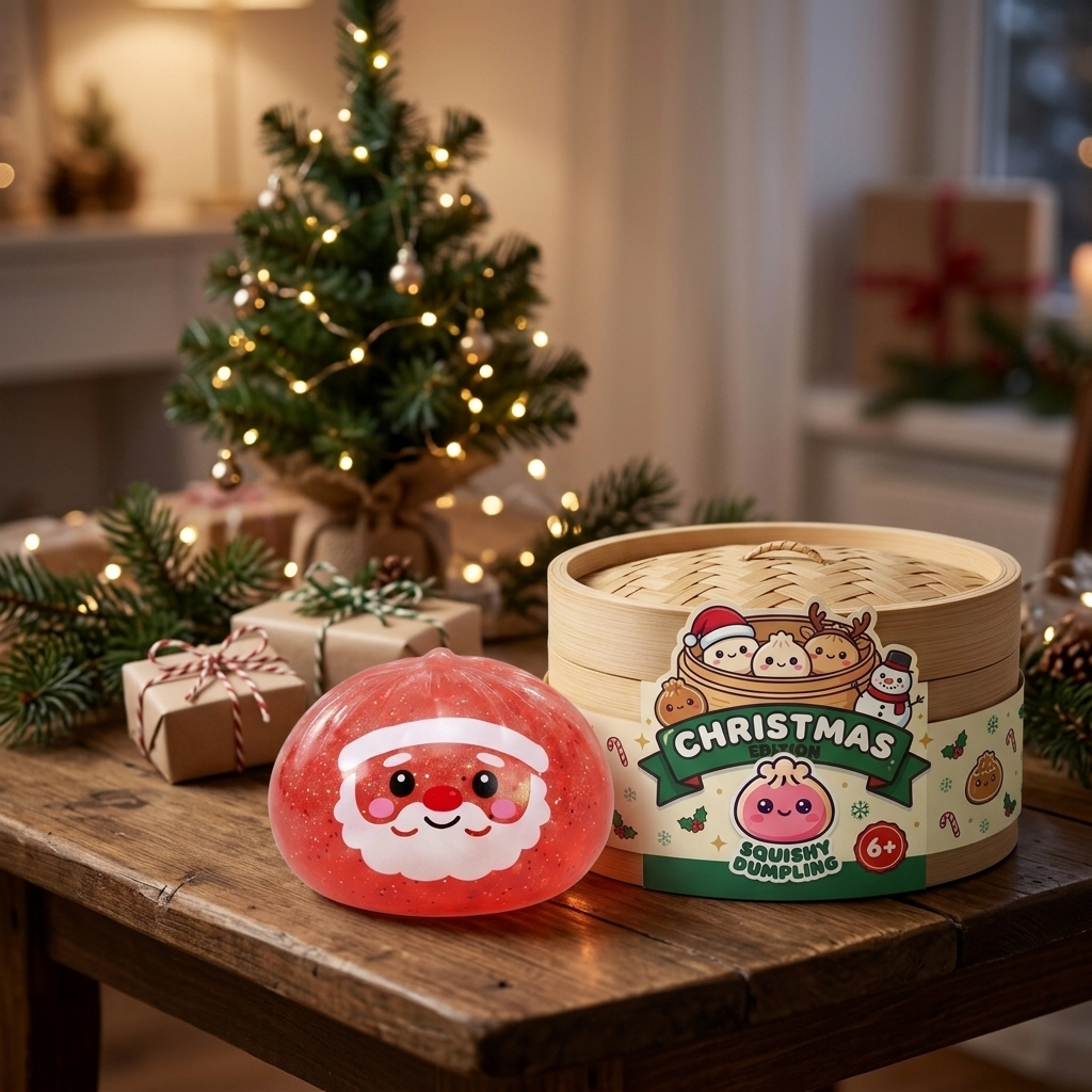 Dumpling Squishy Mystery Candy Natale — squishy antistress slow-rise kawaii