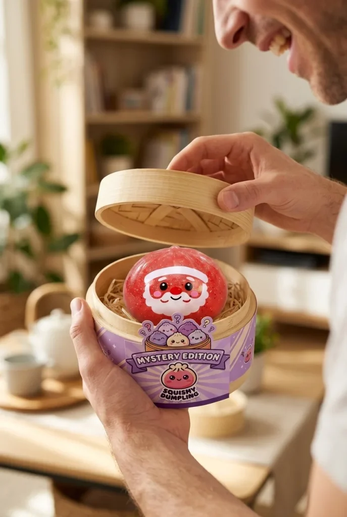 Dumpling Squishy Mystery Candy Natale — squishy antistress slow-rise kawaii