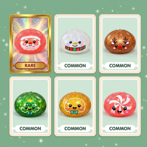 Dumpling Squishy Mystery Candy Natale — squishy antistress slow-rise kawaii