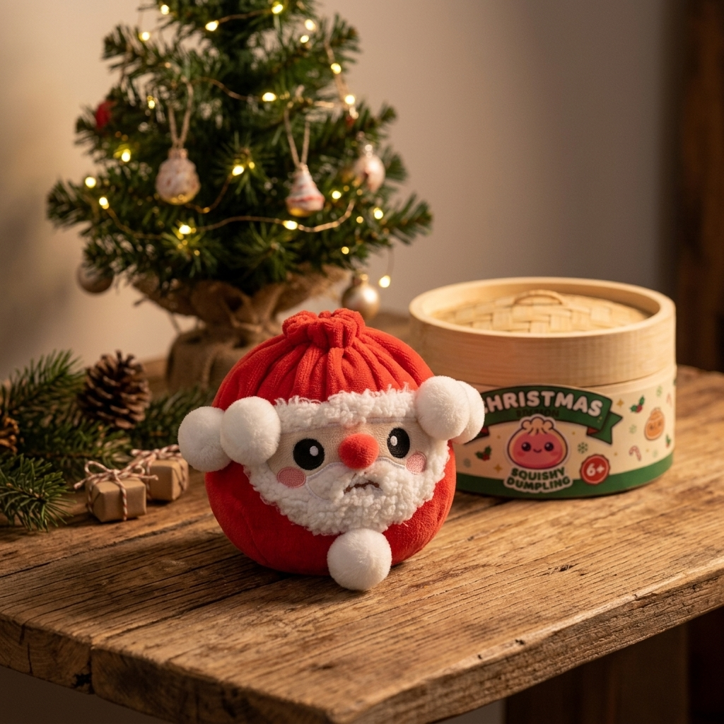 Squishy Dumpling Mystery Natale — squishy antistress slow-rise kawaii
