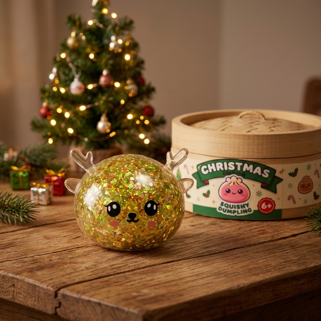 Squishy Dumpling Renne Mystery Glitter — squishy antistress slow-rise kawaii