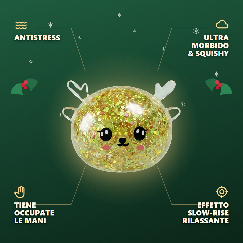 Squishy Dumpling Renne Mystery Glitter — squishy antistress slow-rise kawaii