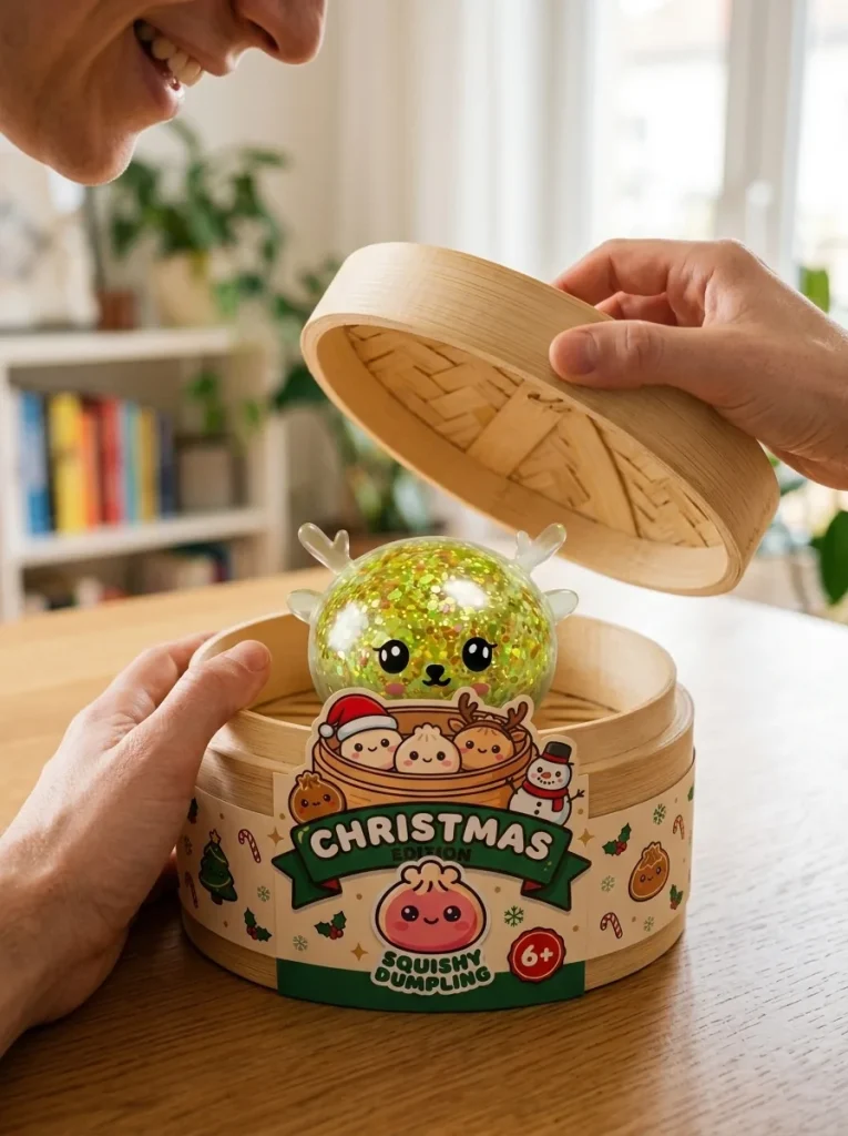 Squishy Dumpling Renne Mystery Glitter — squishy antistress slow-rise kawaii