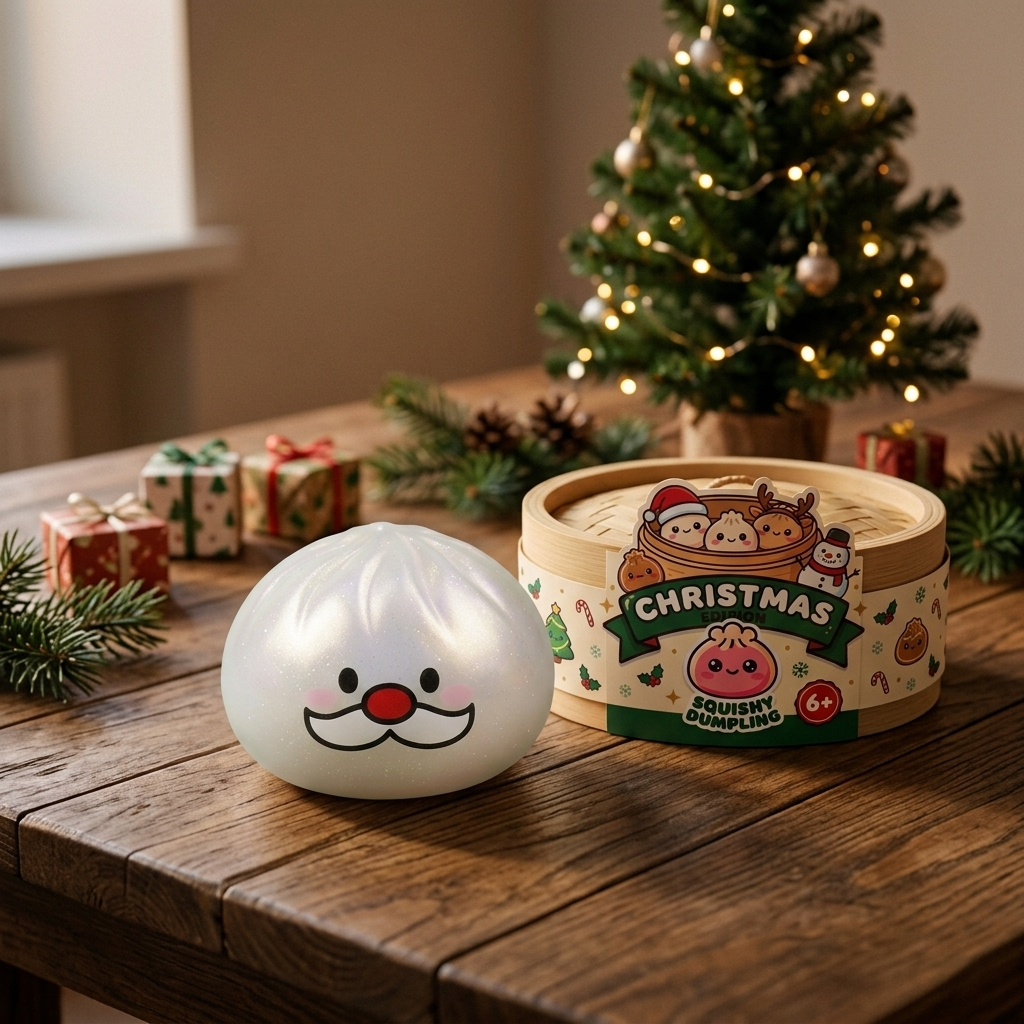 Squishy Dumpling Baffi Babbo Natale Mystery — squishy antistress slow-rise kawaii