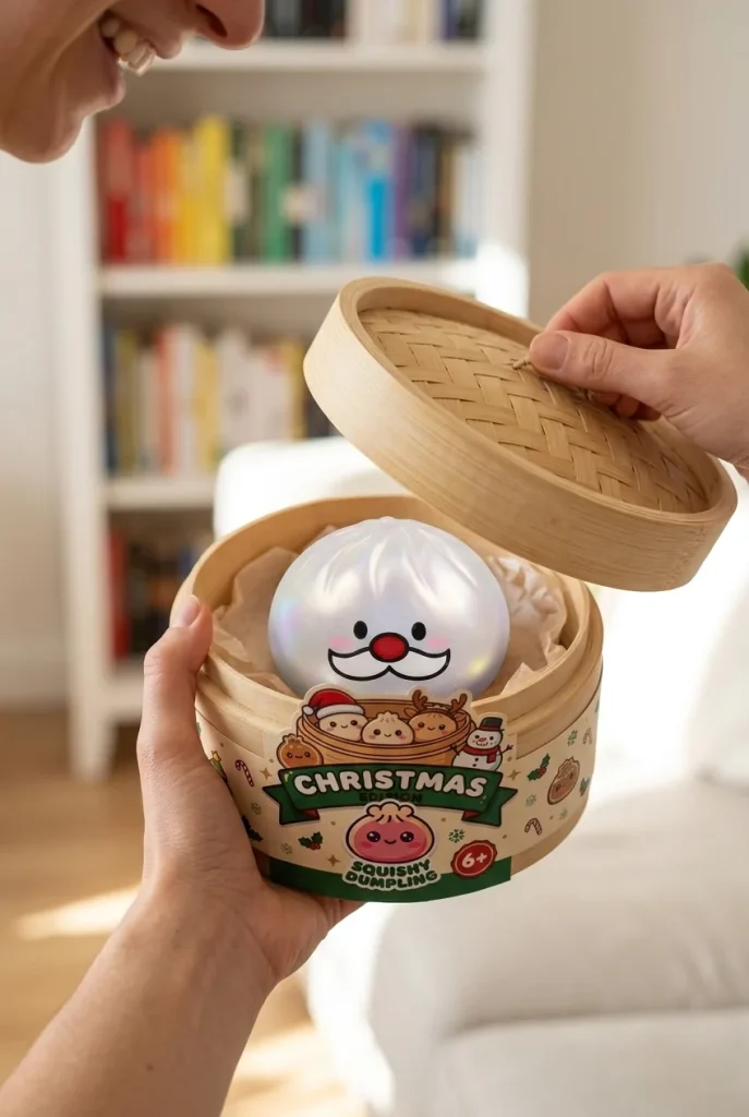 Squishy Dumpling Baffi Babbo Natale Mystery — squishy antistress slow-rise kawaii