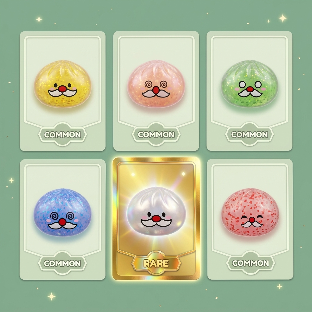 Squishy Dumpling Baffi Babbo Natale Mystery — squishy antistress slow-rise kawaii
