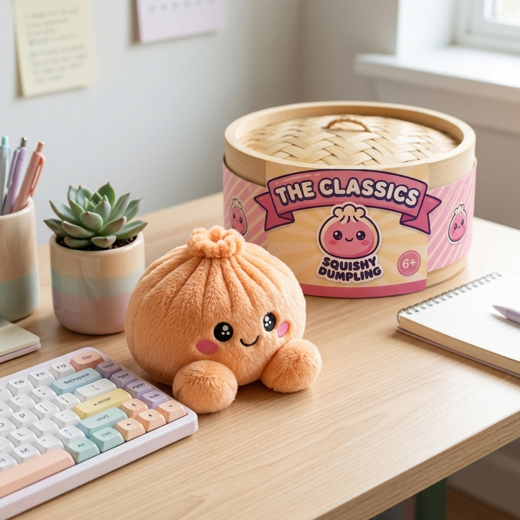 Squishy Dumpling Orange Mandarino Peluche — squishy antistress slow-rise kawaii