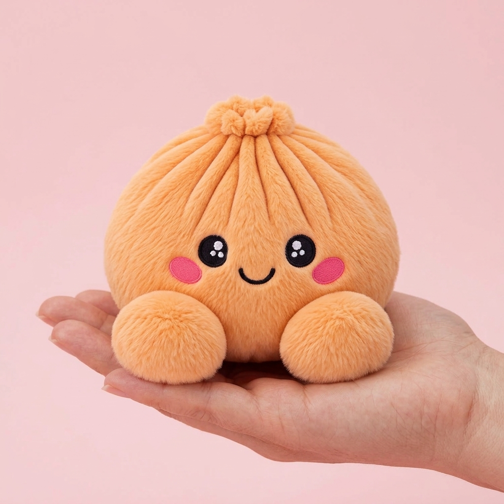 Squishy Dumpling Orange Mandarino Peluche — squishy antistress slow-rise kawaii