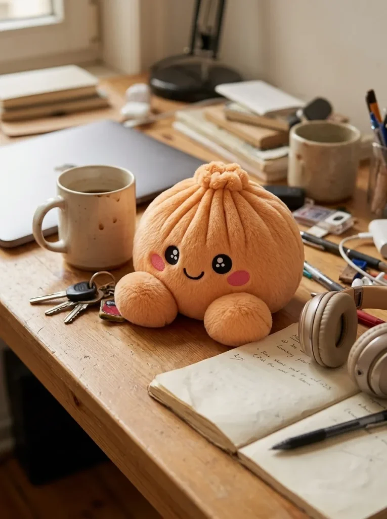 Squishy Dumpling Orange Mandarino Peluche — squishy antistress slow-rise kawaii
