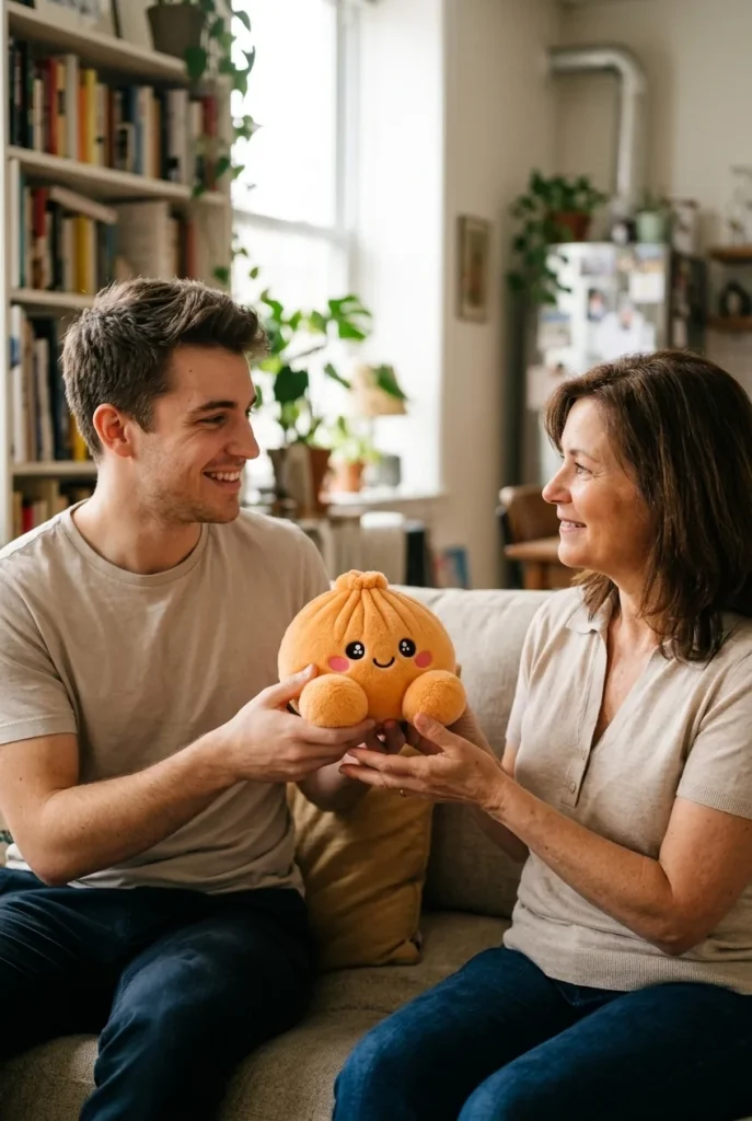 Squishy Dumpling Orange Mandarino Peluche — squishy antistress slow-rise kawaii