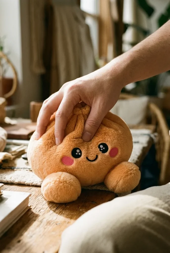 Squishy Dumpling Orange Mandarino Peluche — squishy antistress slow-rise kawaii