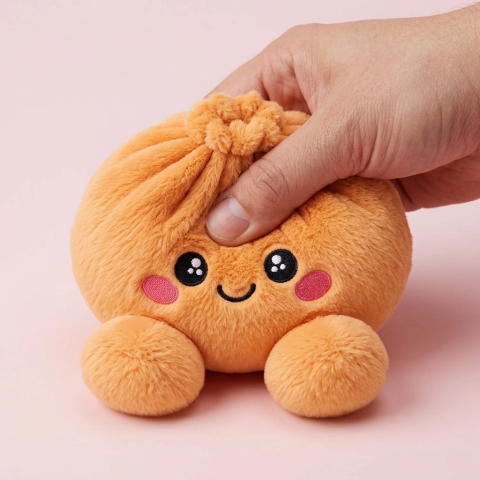 Squishy Dumpling Orange Mandarino Peluche — squishy antistress slow-rise kawaii