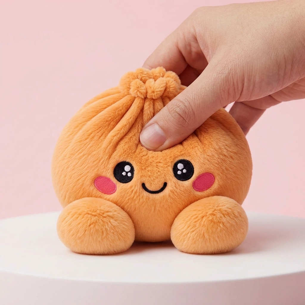 Squishy Dumpling Orange Mandarino Peluche — squishy antistress slow-rise kawaii