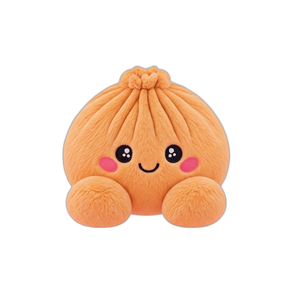 Squishy Dumpling Orange Mandarino Peluche — squishy antistress slow-rise kawaii