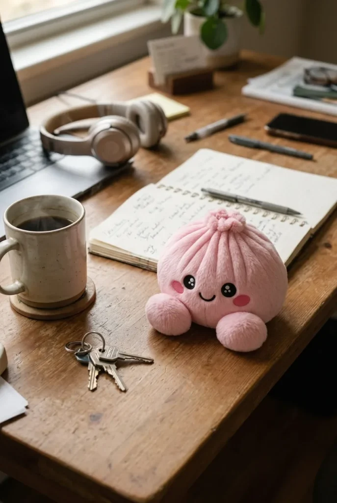 Dumpling Squishy Peonia Rosa Peluche — squishy antistress slow-rise kawaii