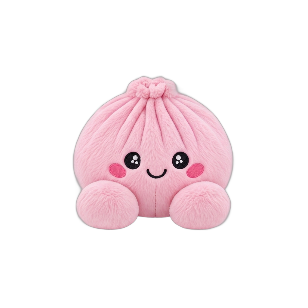 Dumpling Squishy Peonia Rosa Peluche — squishy antistress slow-rise kawaii